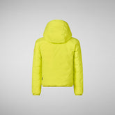 Boys' hooded reversible jacket Oliver in lichen green | Save The Duck