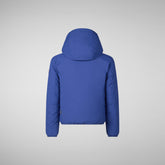 Boys' hooded reversible jacket Oliver in eclipse blue | Save The Duck