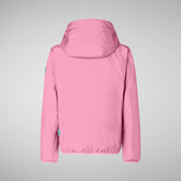 Unisex Kids' Saturn Reversible Rain Jacket in Aurora Pink - Windy Wear | Save The Duck
