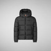 Boy's animal free puffer jacket Foster in black | Save The Duck