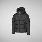 Boy's animal free puffer jacket Foster in black | Save The Duck