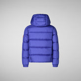 Boy's animal free puffer jacket Foster in gentian blue | Save The Duck