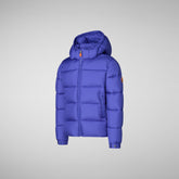 Boy's animal free puffer jacket Foster in gentian blue | Save The Duck