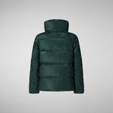 Girls' animal free Puffer jacket Quily in land green - Animal-Free Puffer Jackets for Girls | Save The Duck