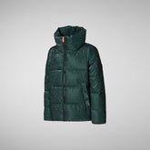 Girls' animal free puffer jacket quily in land green - New In Girl | Save The Duck