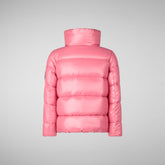 Girls' animal free puffer jacket Jaci in bloom pink - Fall-Winter 2024 Girls' Collection | Save The Duck