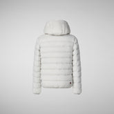 Girls' animal free Puffer jacket Leci in fog grey - Fall-Winter 2024 Girls' Collection | Save The Duck