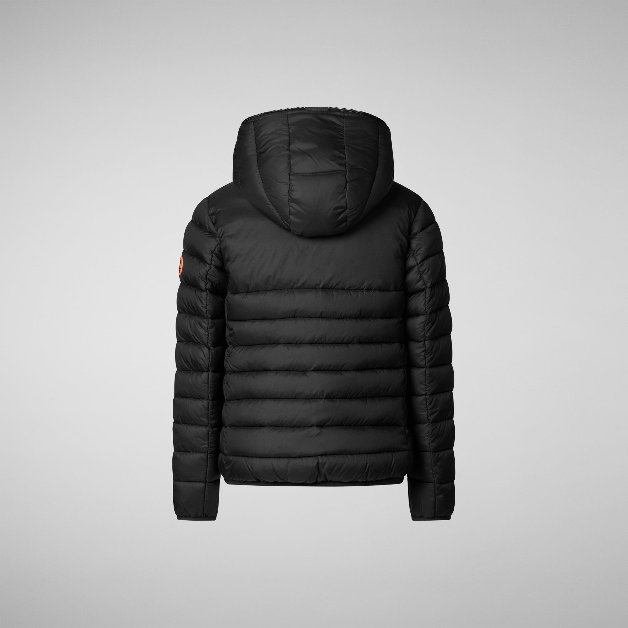 Girls' Leci Hooded Puffer Jacket with Faux Fur Lining in Black