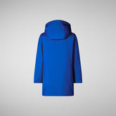 Unisex Kids' Uli Raincoat in Cyber Blue - Kids' Collection | Save The Duck