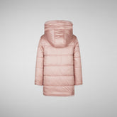 Girls' Flora Reversible Hooded Coat in Blush Pink | Save The Duck