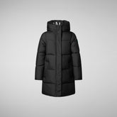 Girls' Hale Puffer Coat in Green Black | Save The Duck