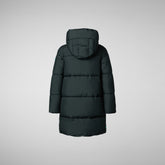 Girls' Hale Puffer Coat in Green Black - Girls' Collection | Save The Duck
