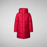 Girls' Hale Puffer Coat in Tango Red | Save The Duck