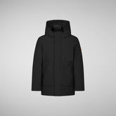 Boys' Albi Coat in Black | Save The Duck