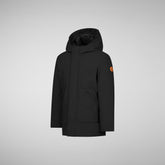 Boys' Albi Coat in Black | Save The Duck