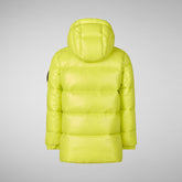 Boy's animal free puffer jacket Murphy in lichen green | Save The Duck