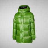 Boy's animal free puffer jacket Murphy in grass green - Boys | Save The Duck