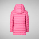 Girls' animal free puffer jacket Pricilla in gem pink - Girls' Fall Winter 2024 | Save The Duck