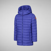 Girls' animal free puffer jacket pricilla in gentian blue - All Save The Duck Products | Save The Duck