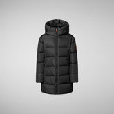 Girls' Ginny Hooded Puffer Coat in Navy Blue | Save The Duck