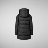 Girls' Ginny Hooded Puffer Coat in Black | Save The Duck