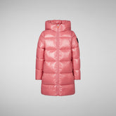 Girls' Millie Hooded Puffer Coat in Bloom Pink - New Arrivals | Save The Duck