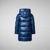 Girls' Millie Hooded Puffer Coat in Ink Blue - Girls' Collection | Save The Duck
