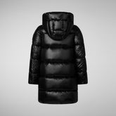 Girls' animal free puffer jacket Millie in black - New In Girl | Save The Duck