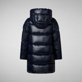 Manteau à capuche Millie pour fille en bleu et noir - New In Girl | Sauvez le canard