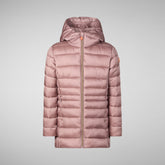 Girls' animal free Puffer jacket Maggy in misty rose - Girls' Fall Winter 2024 | Save The Duck