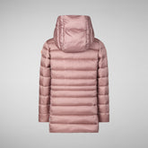 Girls' animal free Puffer jacket Maggy in misty rose - GIRL | Save The Duck