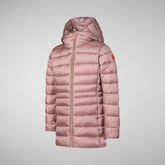 Girls' animal free Puffer jacket Maggy in misty rose - Girls' Fall Winter 2024 | Save The Duck