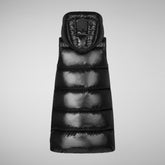 UMA : GILET SAVE THE DUCK GIRL en LUCK en noir - Collection GLAM | Save The Duck