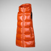 UMA : GILET SAVE THE DUCK GIRL en LUCK en ORANGE ÉRABLE - Collection GLAM | Save The Duck