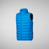 Unisex Kids' Andy Puffer Vest in Blue Berry - Vests Collection | Save The Duck