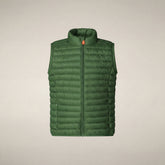 Unisex kids puffer vest Dolin in Rainforest Green - Boys' Vests | Save The Duck