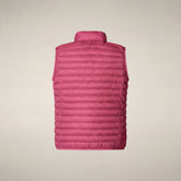 Unisex kids puffer vest Dolin in Azalea Pink - Boys' Vests | Save The Duck