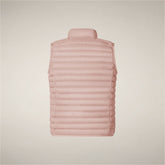 Unisex kids puffer vest Dolin in Blush Pink - Boys' Vests | Save The Duck