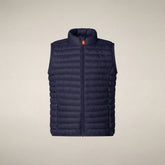 Unisex kids puffer vest Dolin in Navy Blue - Boys' Vests | Save The Duck