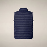 Unisex kids puffer vest Dolin in Eclipse Blue - Boys' Vests | Save The Duck