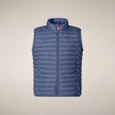 Unisex kids puffer vest Dolin in Cornflower Blue - Boys' Vests | Save The Duck