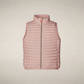 Girls' Puffer Vest Ava in Baby Pink - Boys' Vests | Save The Duck