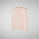 Unisex Kids' Dano Sweatshirt in Pale Pink - All Save The Duck Products | Save The Duck
