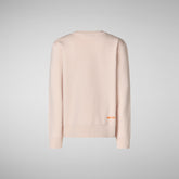 Unisex Kids' Dano Sweatshirt in Pale Pink - Pink Collection | Save The Duck