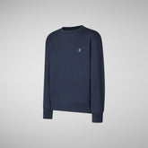 Unisex Kids' Dano Sweatshirt in Navy Blue - All Save The Duck Products | Save The Duck