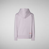 Unisex Kids' Gage Hoodie in Lilac | Save The Duck
