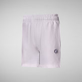 Unisex Kids' Icaro Sweatshorts in Lilac - Kids' Shorts & Pants | Save The Duck