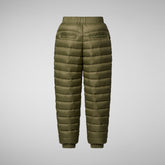 Unisex Kids' Sile Snow Pants in Dusty Olive | Save The Duck
