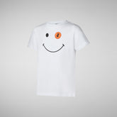 Unisex Kids' Asa T-Shirt in White - Kids' Collection | Save The Duck