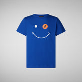 Unisex Kids' Asa T-Shirt in Cyber Blue - New In Boys' | Save The Duck